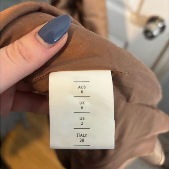 NICHOLAS Raya One Shoulder Asymmetrical Gown in Desert size 2 NWOT - Picture 10 of 10